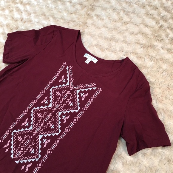 Love Fire (N-13) Peasant Style Blouse Aztec Style - Picture 2 of 6